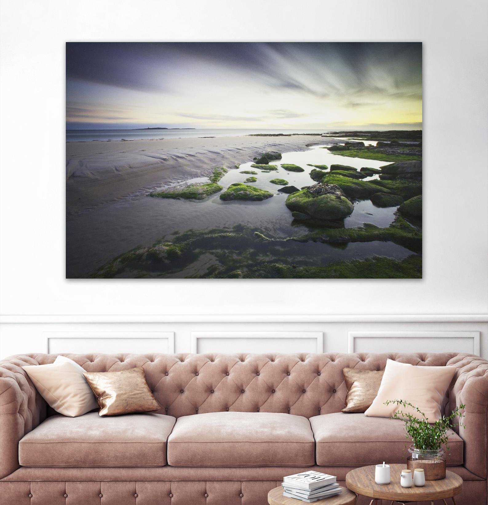 Cooper Dawn Over Seahouses Beach - Stunning Coastal Wall Art for Home & Office Decor | Perfect for Living Rooms, Bedrooms & Beach House Interiors