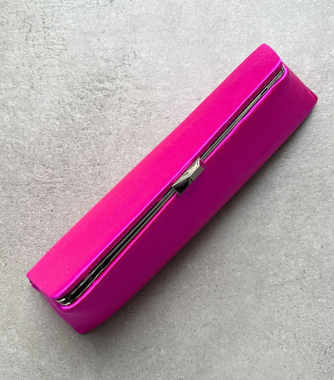 Elegant Long Evening Clutch Purse in Fuchsia Pink - Perfect for Night Out, Parties & Special Occasions