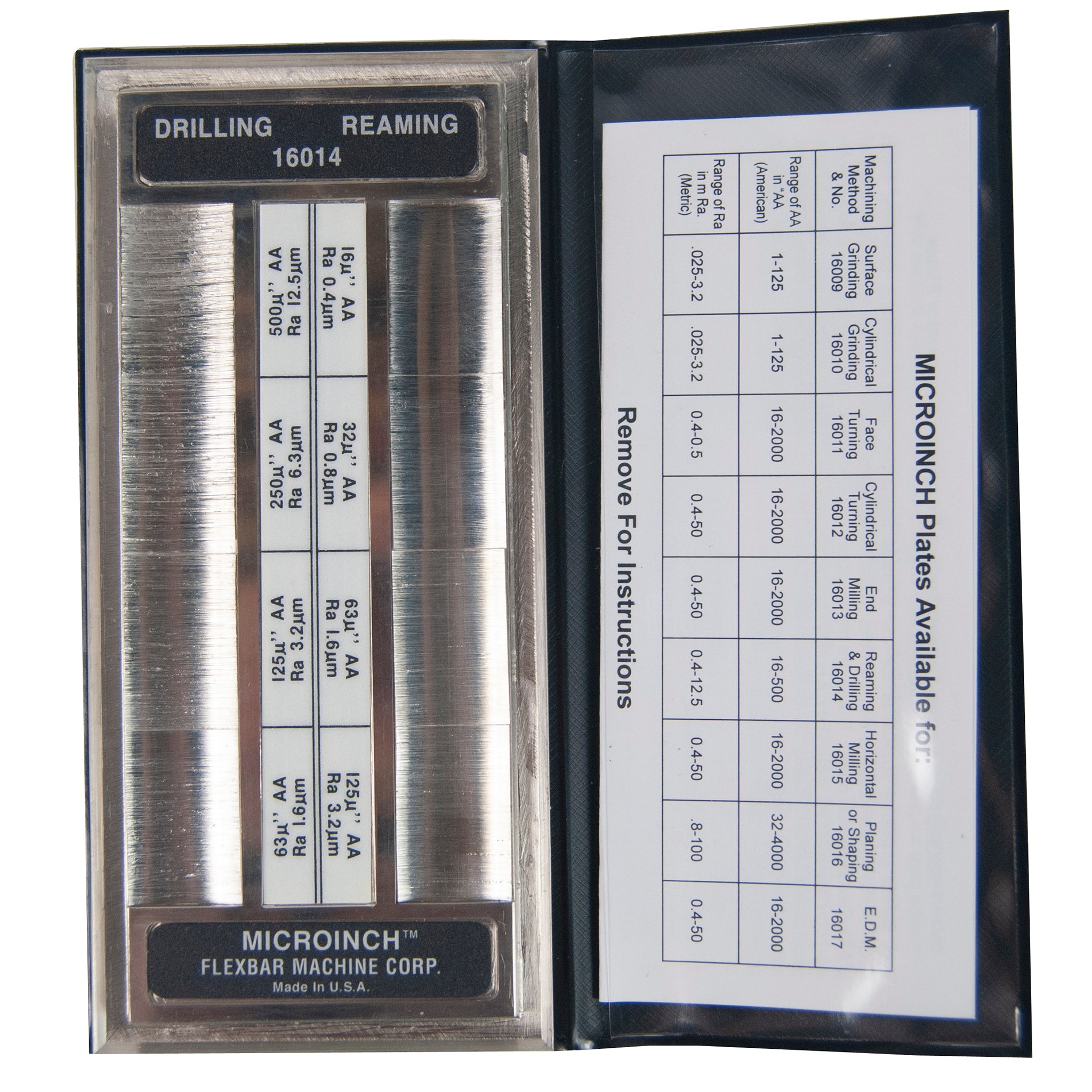 Microinch™ Comparator Plates - High-Precision Surface Finish Measurement Tools for Metalworking & Quality Control | Ideal for Machinists, Engineers & Industrial Applications