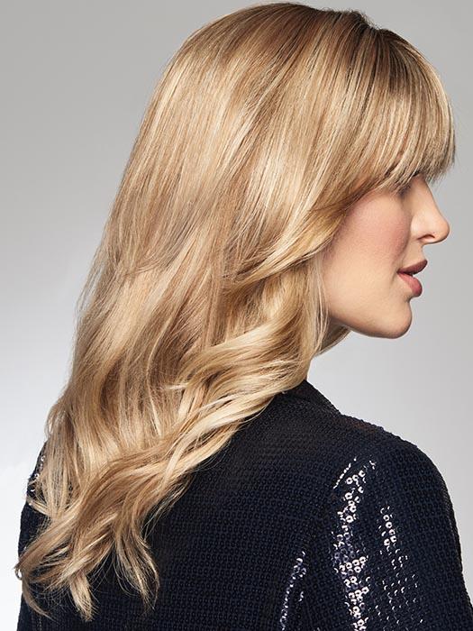 Chameleon Clip-In Synthetic Bangs & Hair Topper with Mono Base - Perfect for Cosplay, Costume Parties & Everyday Hair Volume Boost