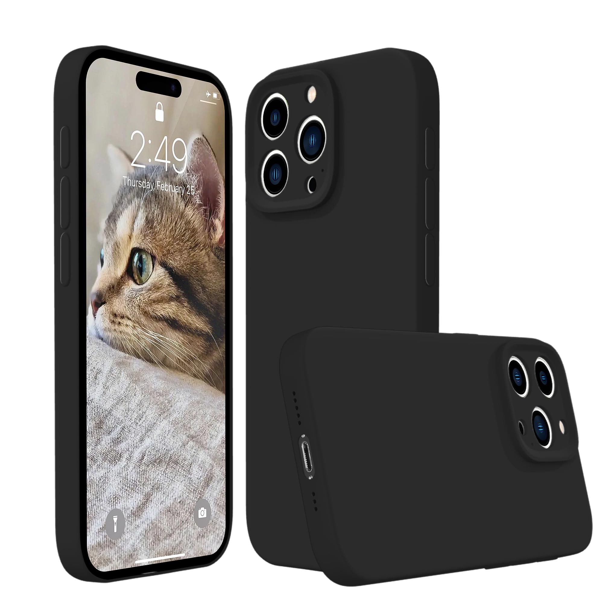 Premium Soft Liquid Silicone Case for iPhone 16 Pro (6.3