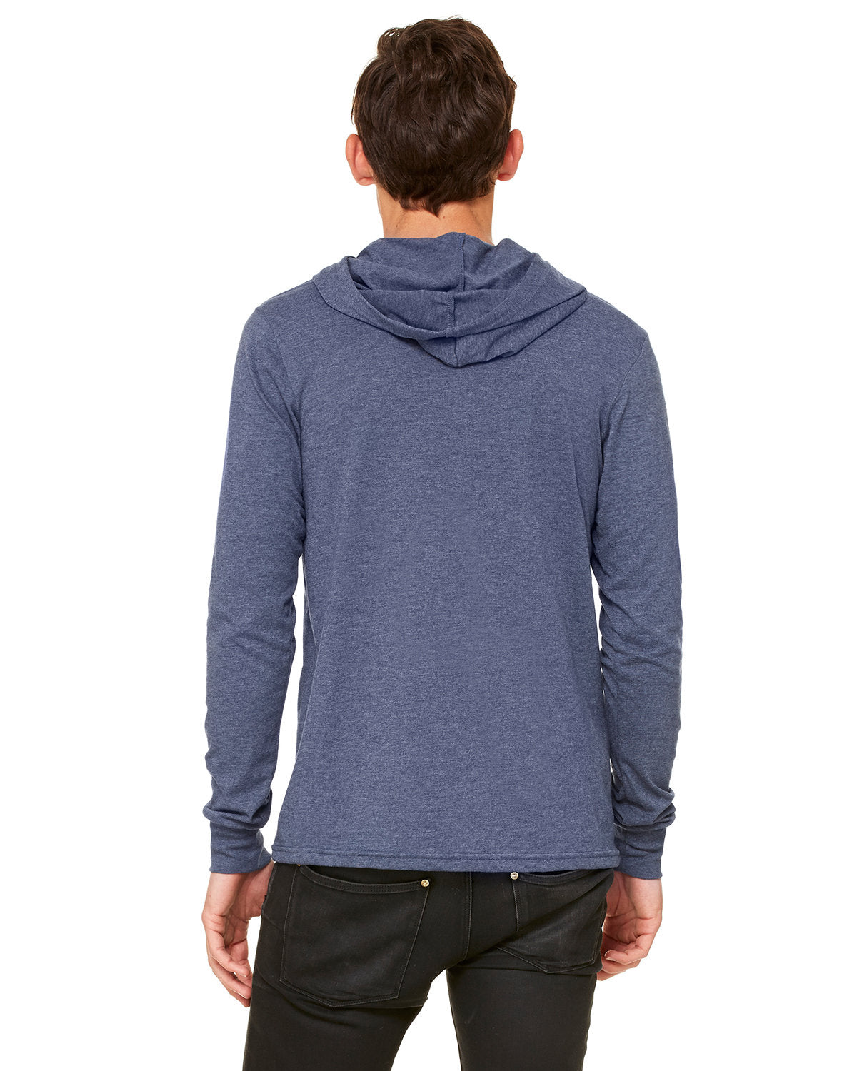 Bella + Canvas 3512 Unisex Jersey Long Sleeve Hoodie - Soft Cotton Pullover for Men & Women - Perfect for Casual Wear, Workout & Outdoor Activities