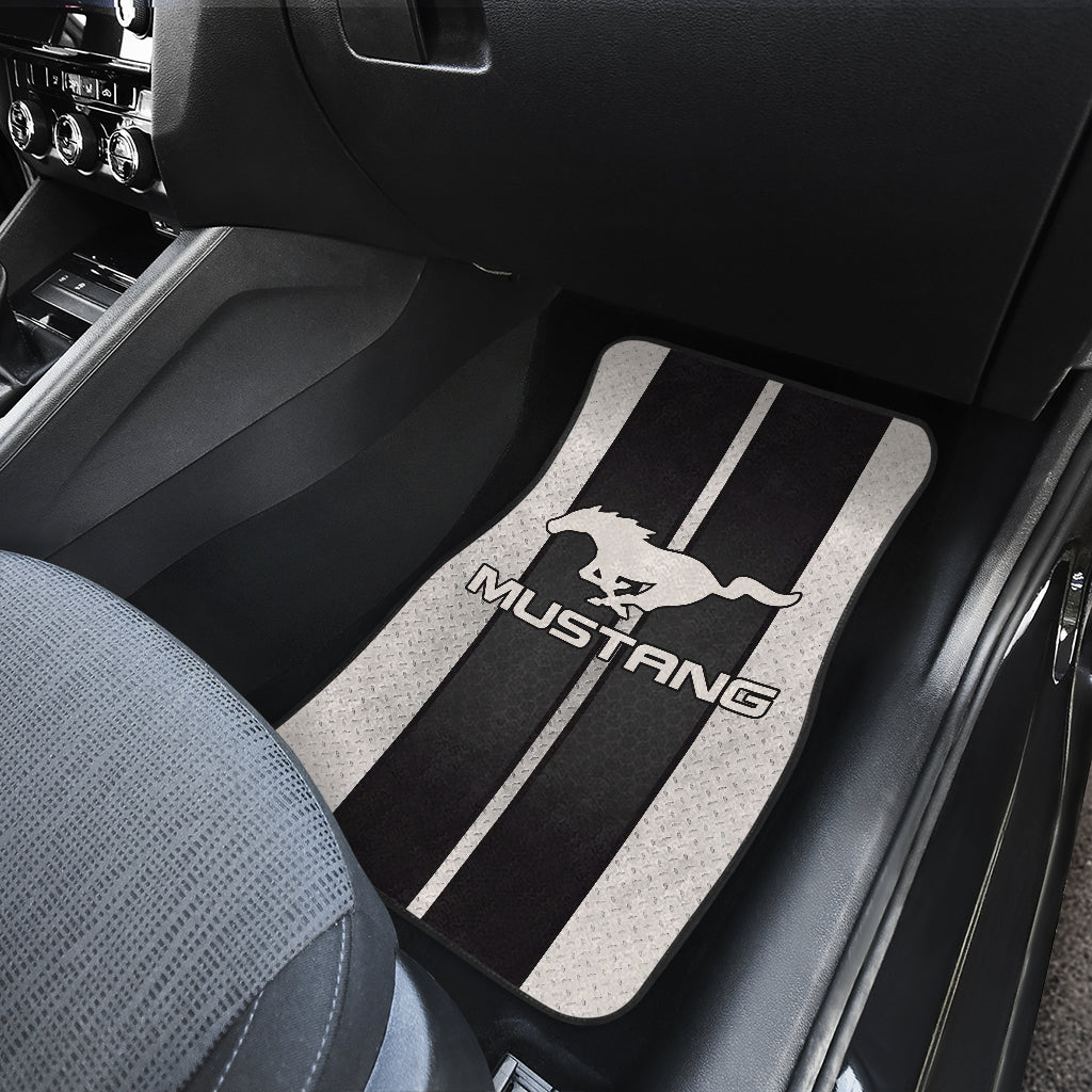 Premium Black Ford Mustang Fastback Muscle Car Floor Mats - Custom Fit All-Weather Protection for 1965-1973 Models | Perfect for Car Shows, Daily Driving & Classic Car Restoration Projects