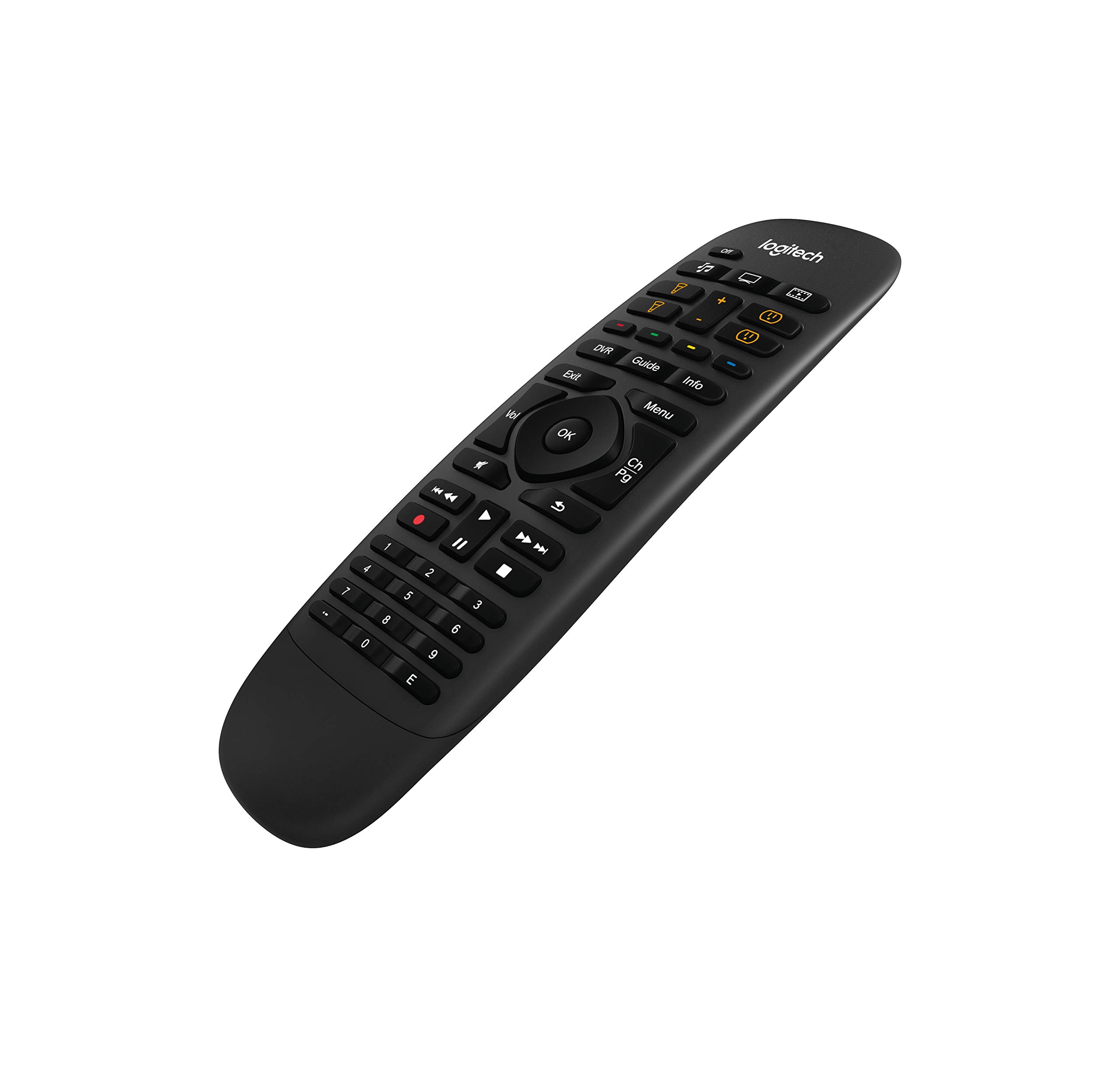 Logitech Harmony Smart Control Universal Remote with Smartphone App - All-in-One Black Remote for TV, Cable, Gaming & Smart Home Devices | Easy Setup & Voice Control for Home Entertainment