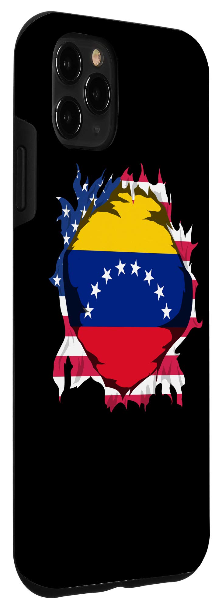 iPhone 11 Pro Max Case with Venezuela & American Flag Design - Durable Protective Cover for iPhone 11 Pro Max - Perfect for Travel, Patriotic Events & Everyday Use