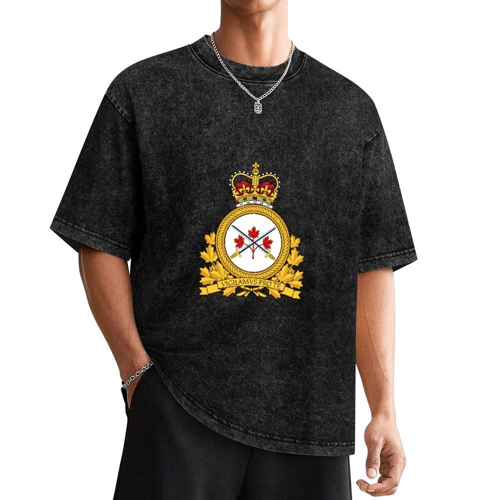 Canadian Army Men & Women's Cotton T-Shirts - Short Sleeve Casual Tees for Summer - Military Inspired Comfort Wear for Outdoor Activities & Everyday Use
