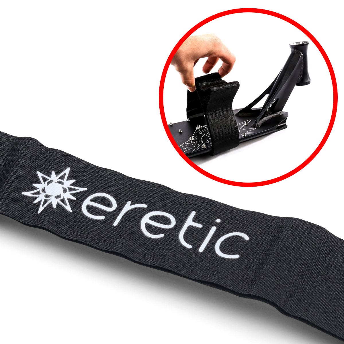 Eretic Adjustable Foot Strap for Yoga, Pilates & Stretching - Comfortable & Secure Support for Home Workouts & Fitness Training