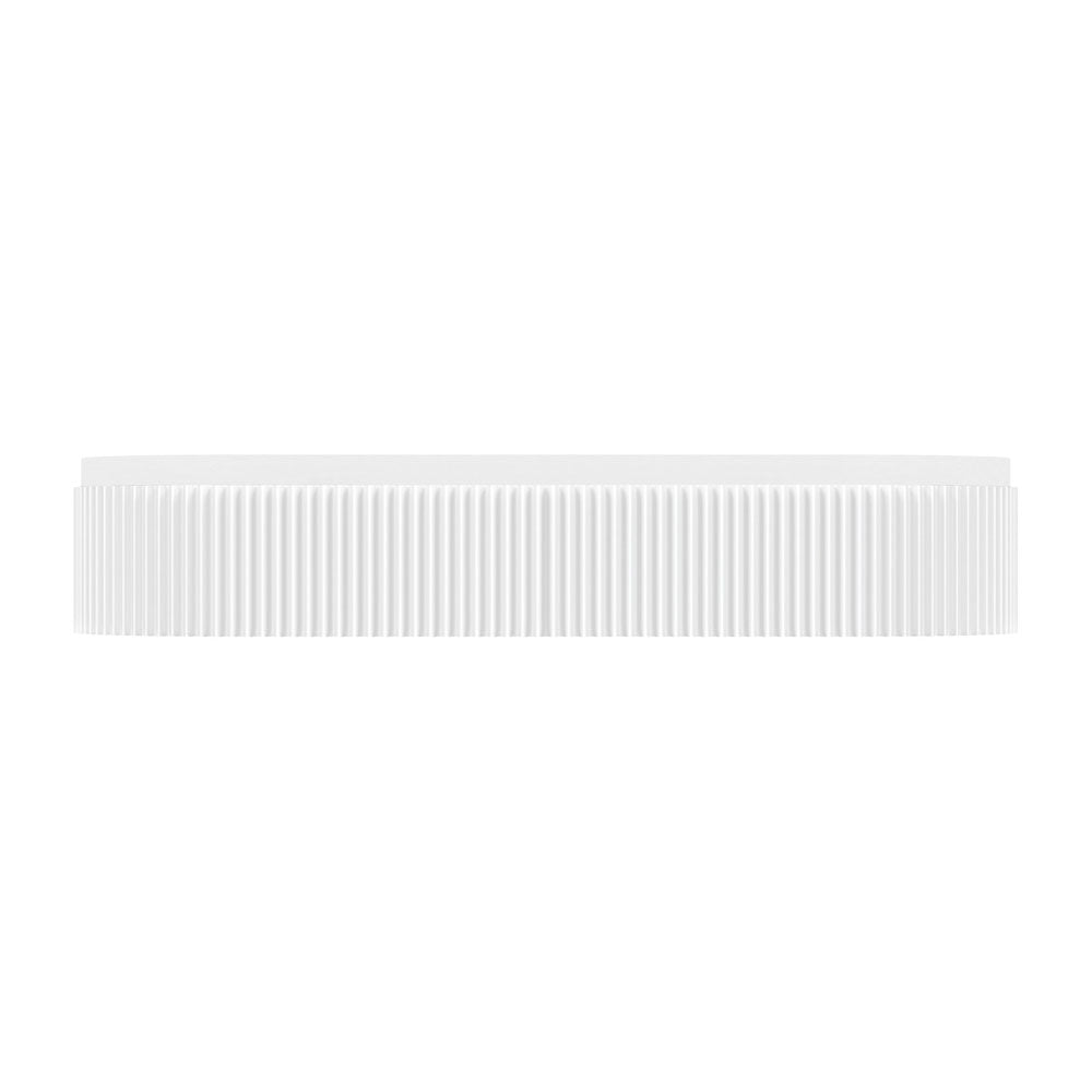 Fienza CSB310 Minka Solid Surface Wall Mount Bathroom Sink - No Tap Hole - Modern Vanity Basin for Powder Room, Guest Bath & Small Spaces
