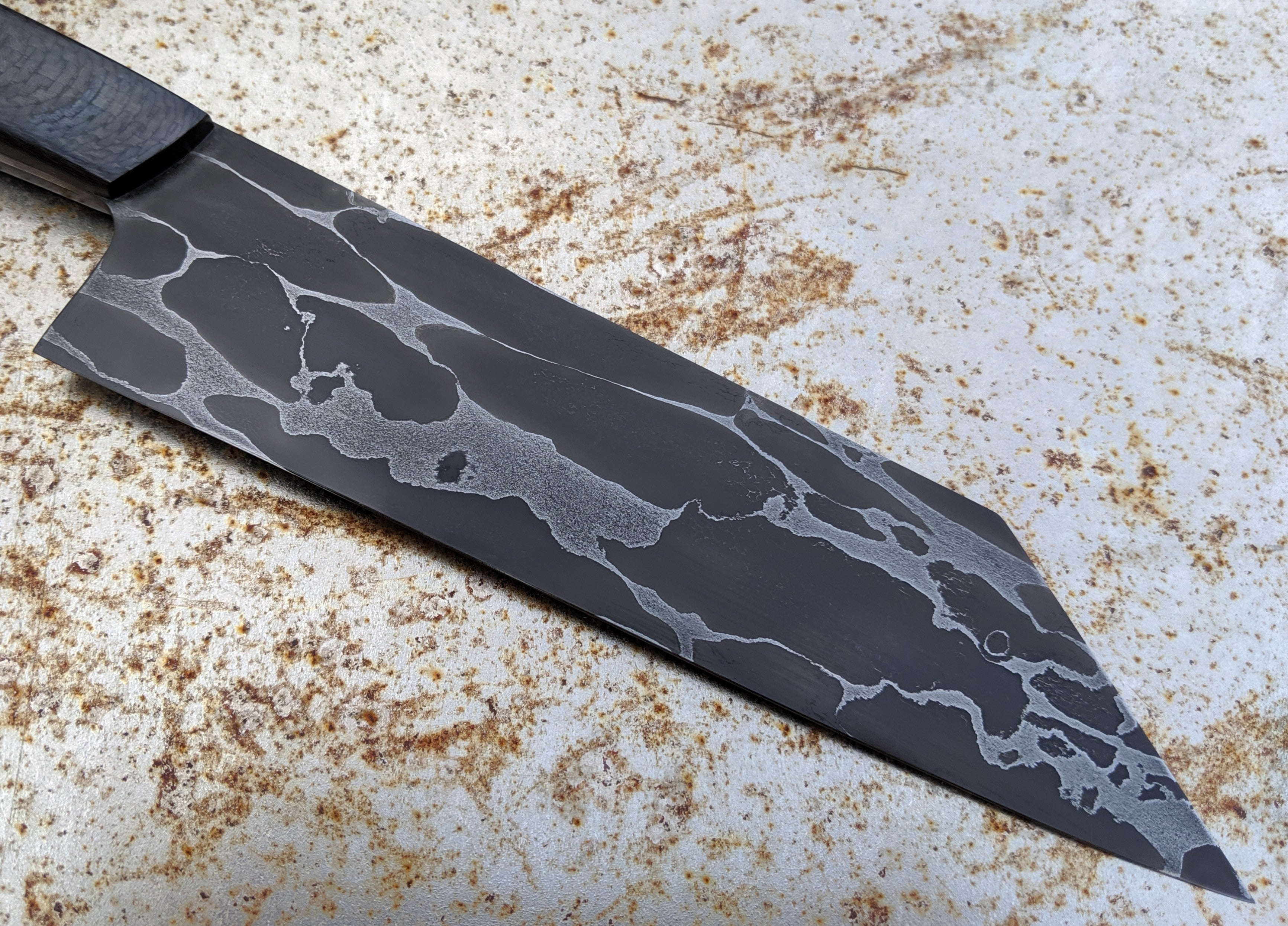 Premium Halcyon Forge 210mm Canister Damascus Kiritsuke Knife - Handcrafted Japanese Chef Knife for Sushi, Sashimi & Precision Cutting - Perfect for Professional Chefs & Home Cooks