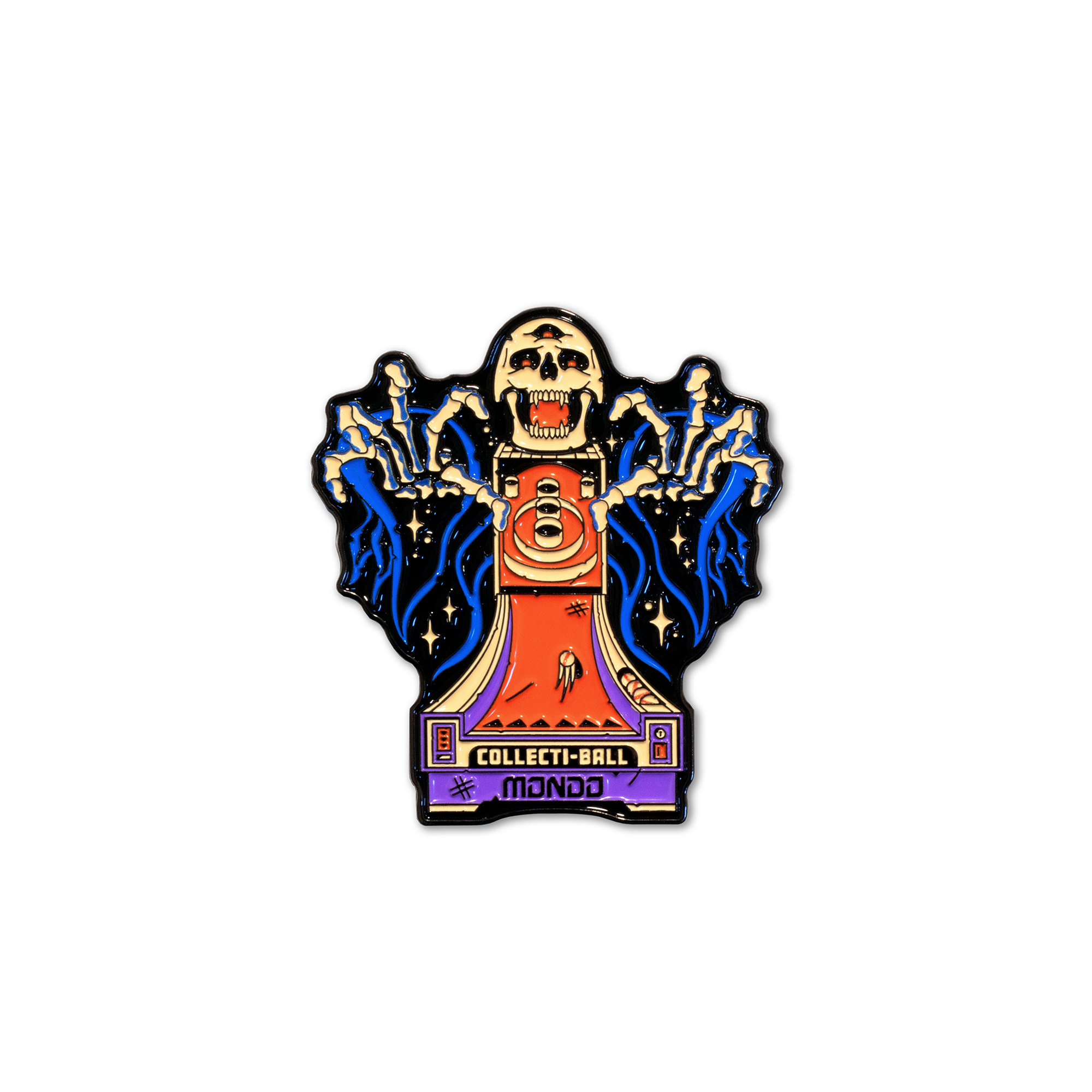 Vintage Mondo Collectible Ball Enamel Pin - Cute Lapel Pin Badge for Jackets, Bags & Hats - Perfect Gift for Collectors & Pin Enthusiasts