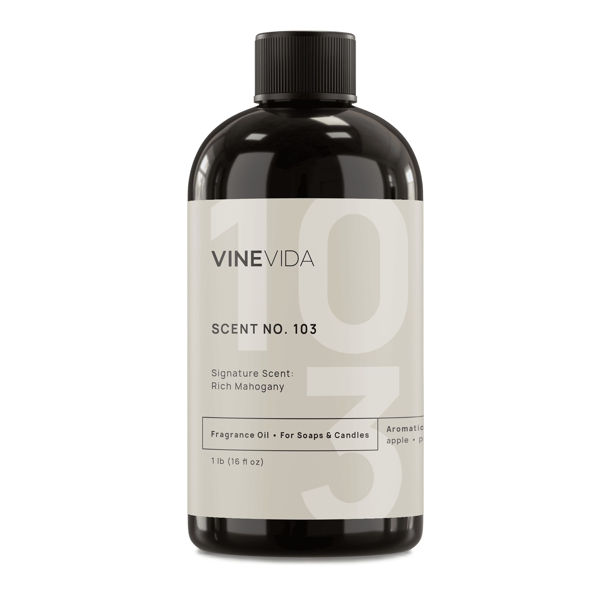 Premium NO. 103 Fragrance Oil for Soap Making & Candle Making - Rich Mahogany Scent - Perfect for DIY Home Fragrance, Bath & Body Products, and Aromatherapy