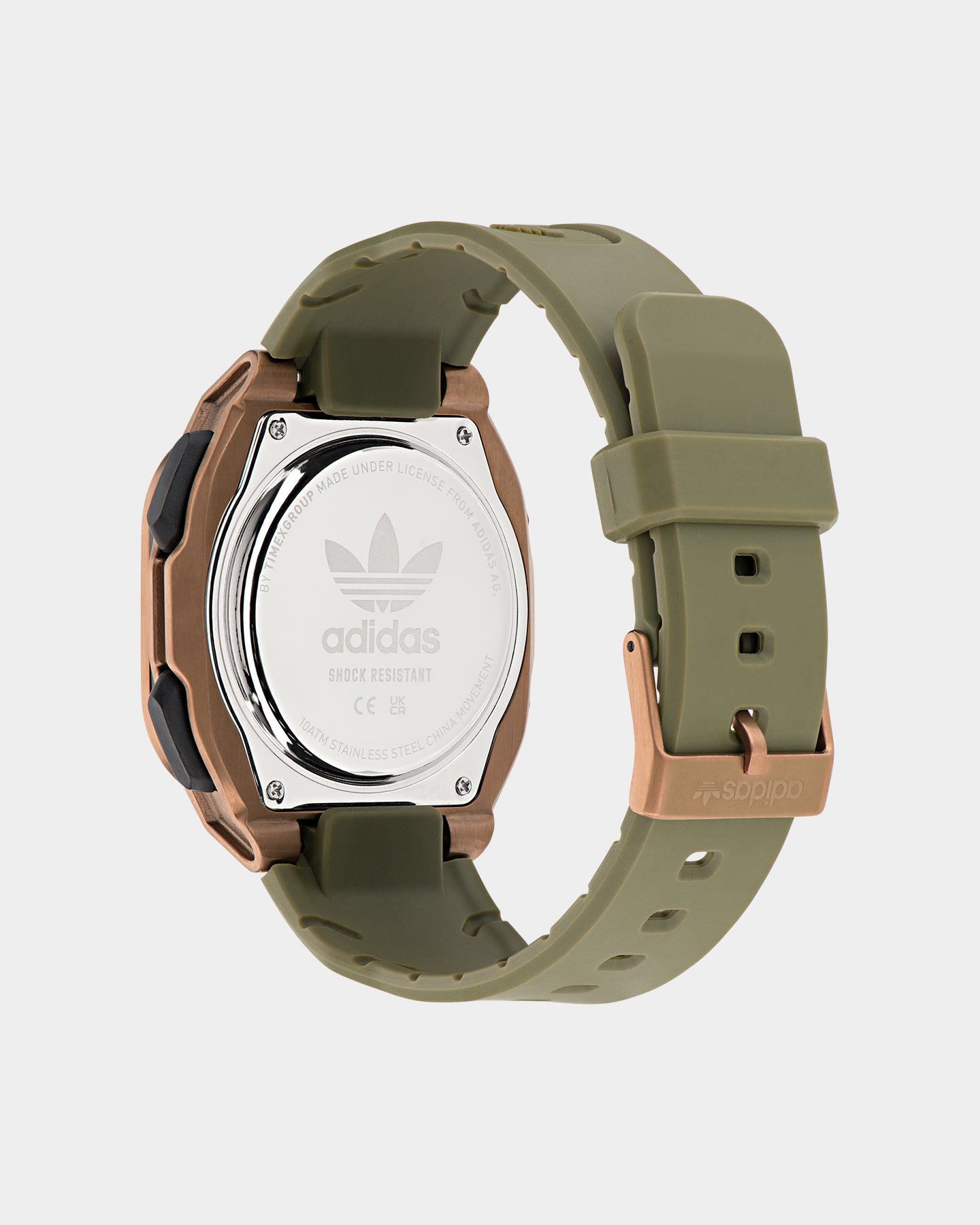Adidas City Tech One Watch - Bronze & Khaki Smartwatch for Men - Fitness Tracker, Heart Rate Monitor, Waterproof - Perfect for Running, Gym & Outdoor Activities