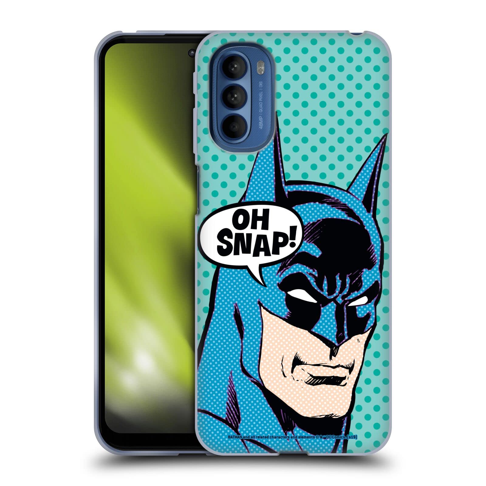 Batman DC Comics Pop Art Vintage Fashion Soft Gel Case for Motorola Moto G41 - Officially Licensed by Head Case Designs, Perfect for Daily Use & Gift Giving