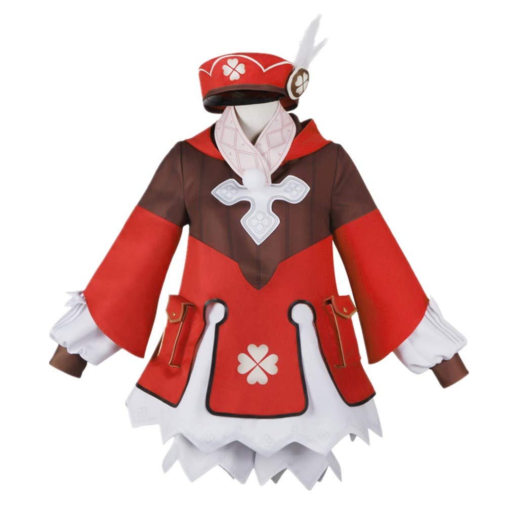 Genshin Impact Klee Cosplay Costume Set for Adults - Complete Outfit with Accessories | Halloween, Anime Conventions & Themed Parties
