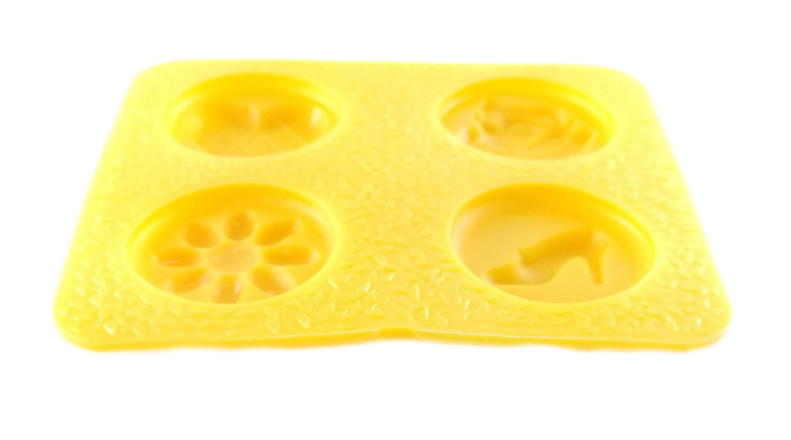 4-Cavity Flexible Silicone Mold Set - Rose, Heart, Daisy & Shoe Shapes for Cream Cheese Mints, Chocolate, Fondant, Candy Making | Perfect for Bridal Showers, Baby Showers, Birthday Parties & DIY Desserts