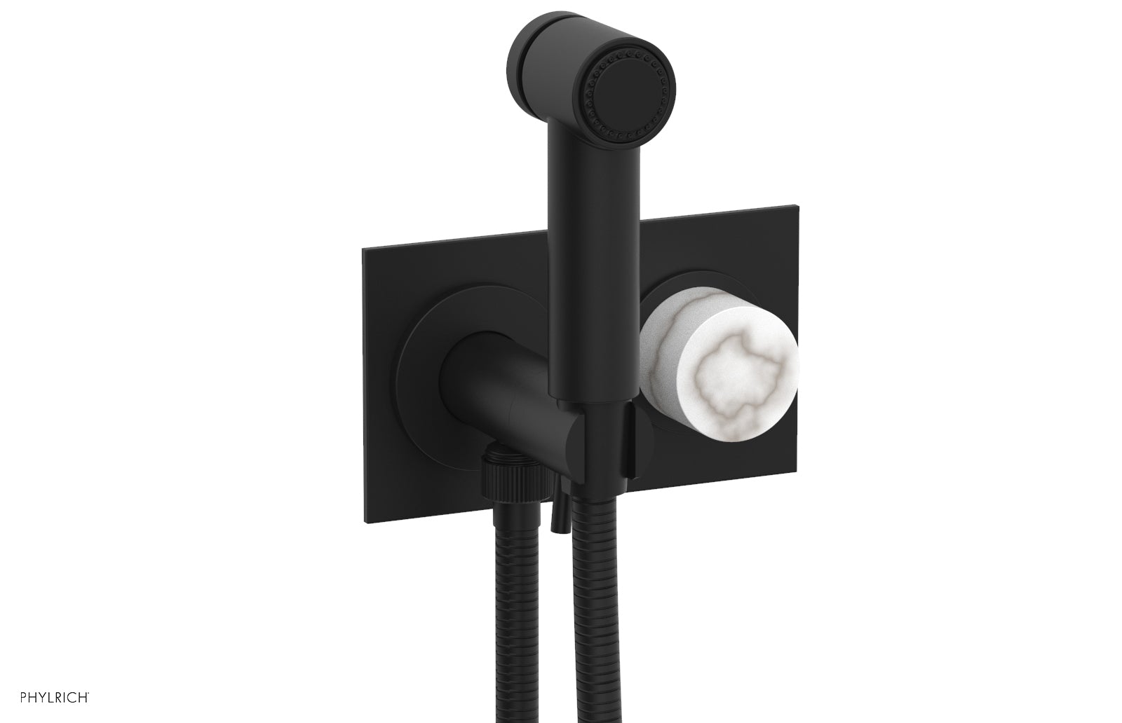 Premium Wall Mounted Bidet with Marble Handle - BASIC II Model 230 67 - Perfect for Modern Bathrooms & Luxury Home Upgrades