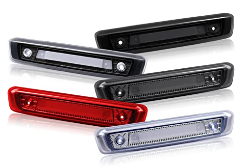2006-2010 Jeep Commander LED 3rd Brake Light - Black/Clear Lens Red LED Stop Strip Tail Lamp Replacement | Enhanced Visibility & Safety for Night Driving & Off-Road Adventures