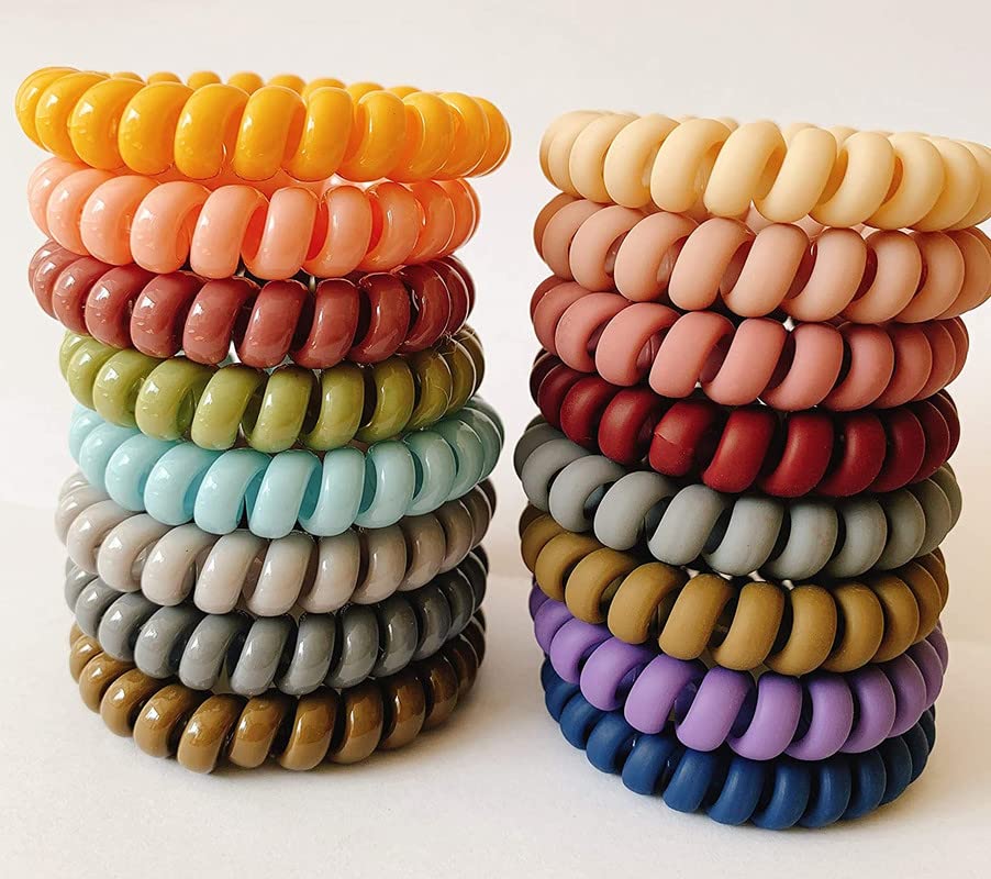 Traceless Elastic Hair Bands - Strong Grip Non-Slip Hair Ties for Women & Girls - No Soak Stretchy Ponytail Holders for Workout, Yoga, Running & Daily Use