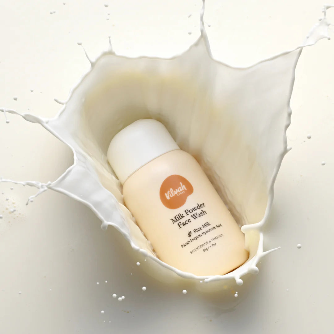 Best Organic Milk Powder Face Wash for Sensitive Skin - Gentle Cleansing & Hydration - Perfect for Daily Skincare Routine & Travel