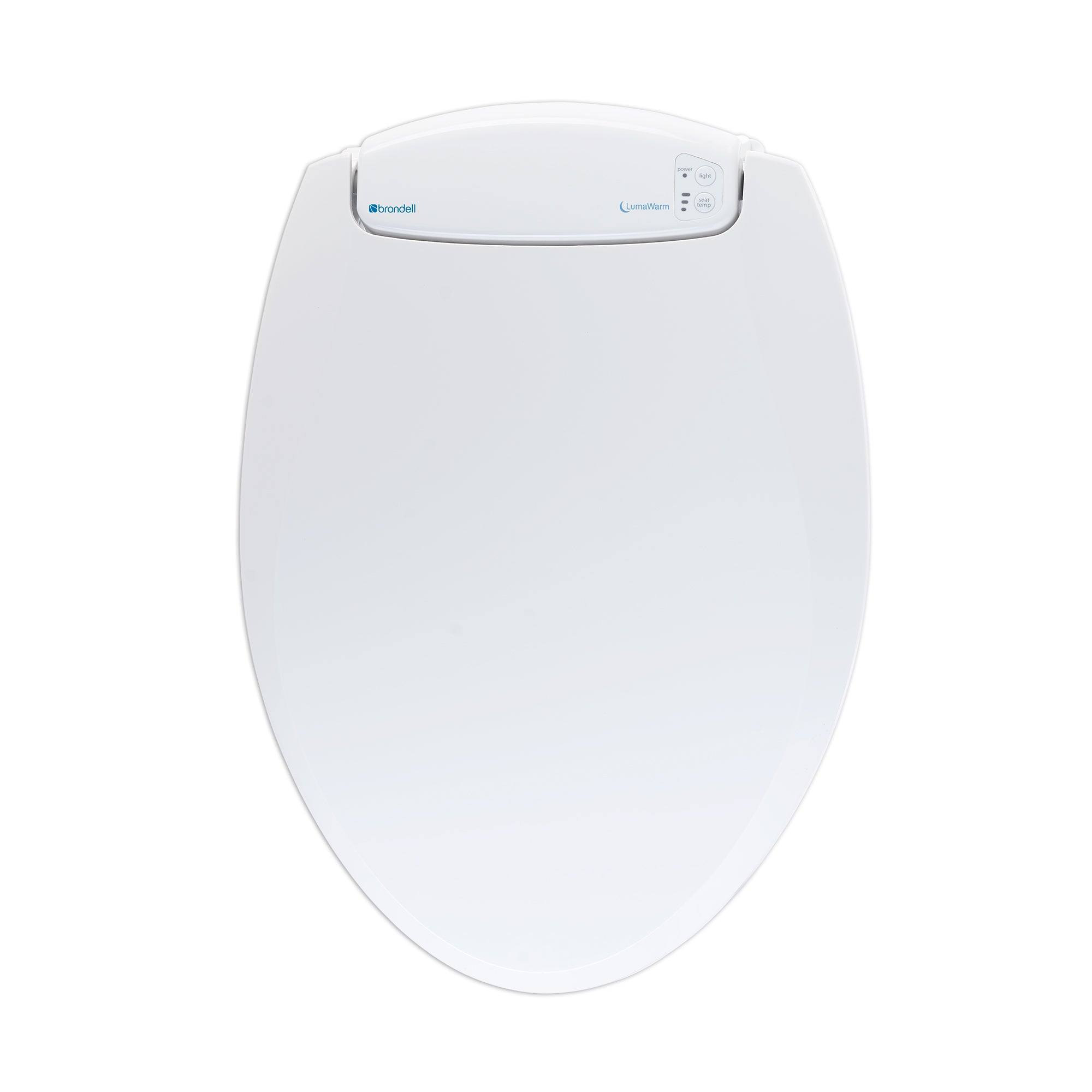 Brondell LumaWarm Heated Nightlight Toilet Seat - Bidet Smart Toilet Seat with Warm Water Wash, LED Night Light & Comfort Heating - Perfect for Bathroom, Elderly Care & Cold Winter Nights
