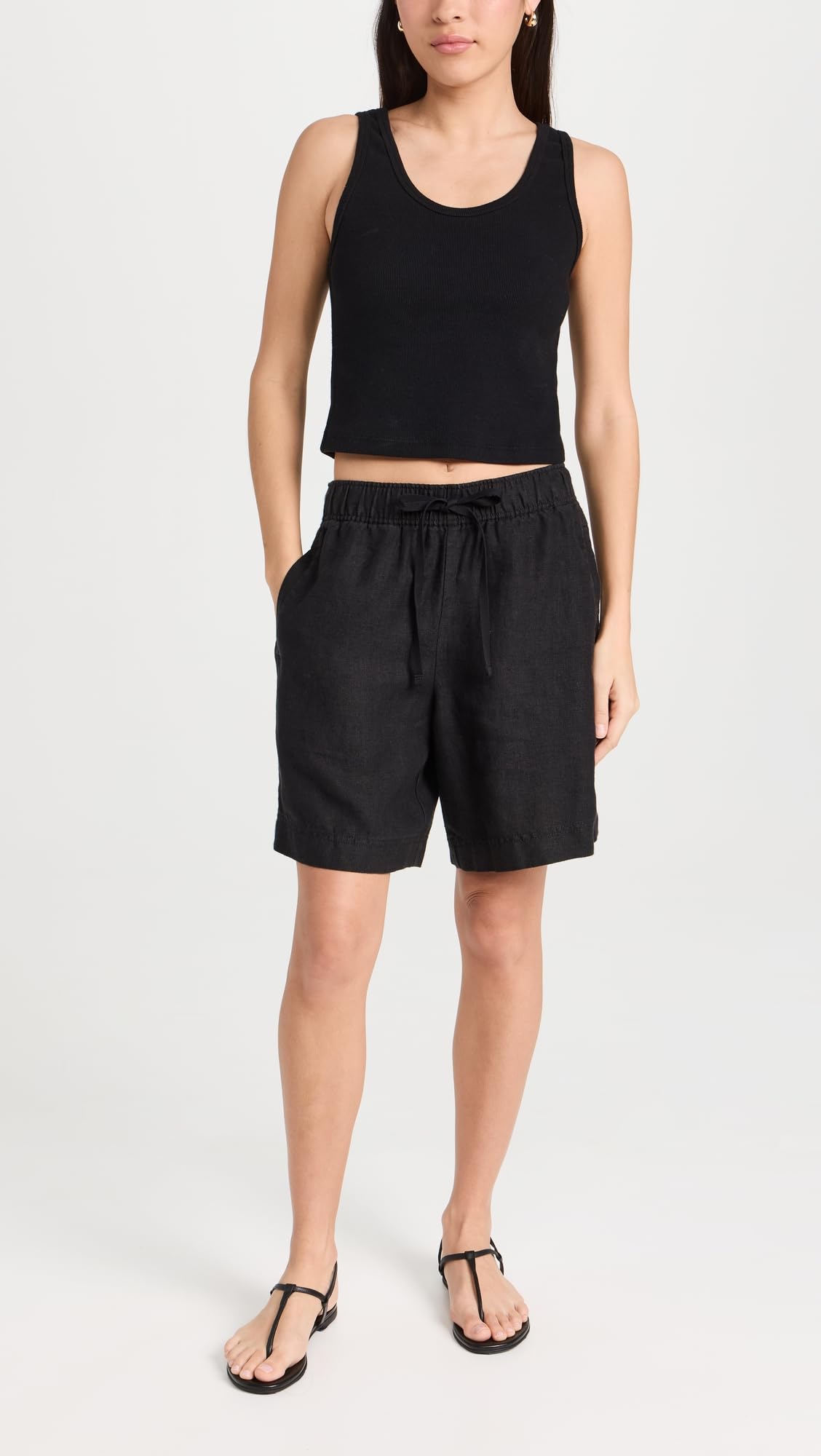 Vince Women's Hemp Pull-On Shorts - Comfortable Casual Summer Shorts for Women | Perfect for Beach, Travel & Everyday Wear