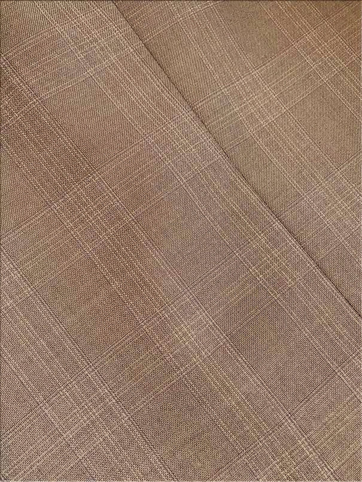 Tan Double Breasted 2-Piece Suit for Men - Regular Fit Glen Plaid Business Suit - Perfect for Office, Weddings & Formal Events