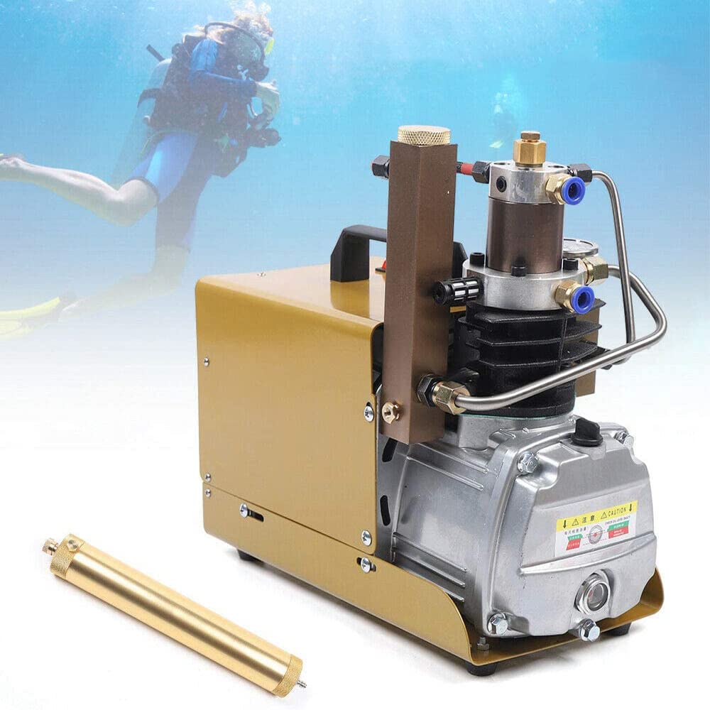 4500PSI 30MPa High Pressure PCP Air Compressor - 110V Electric Air Pump for PCP Rifles, Scuba Tanks & Paintball - 1.8KW Powerful Inflation for Diving, Hunting & Shooting Sports
