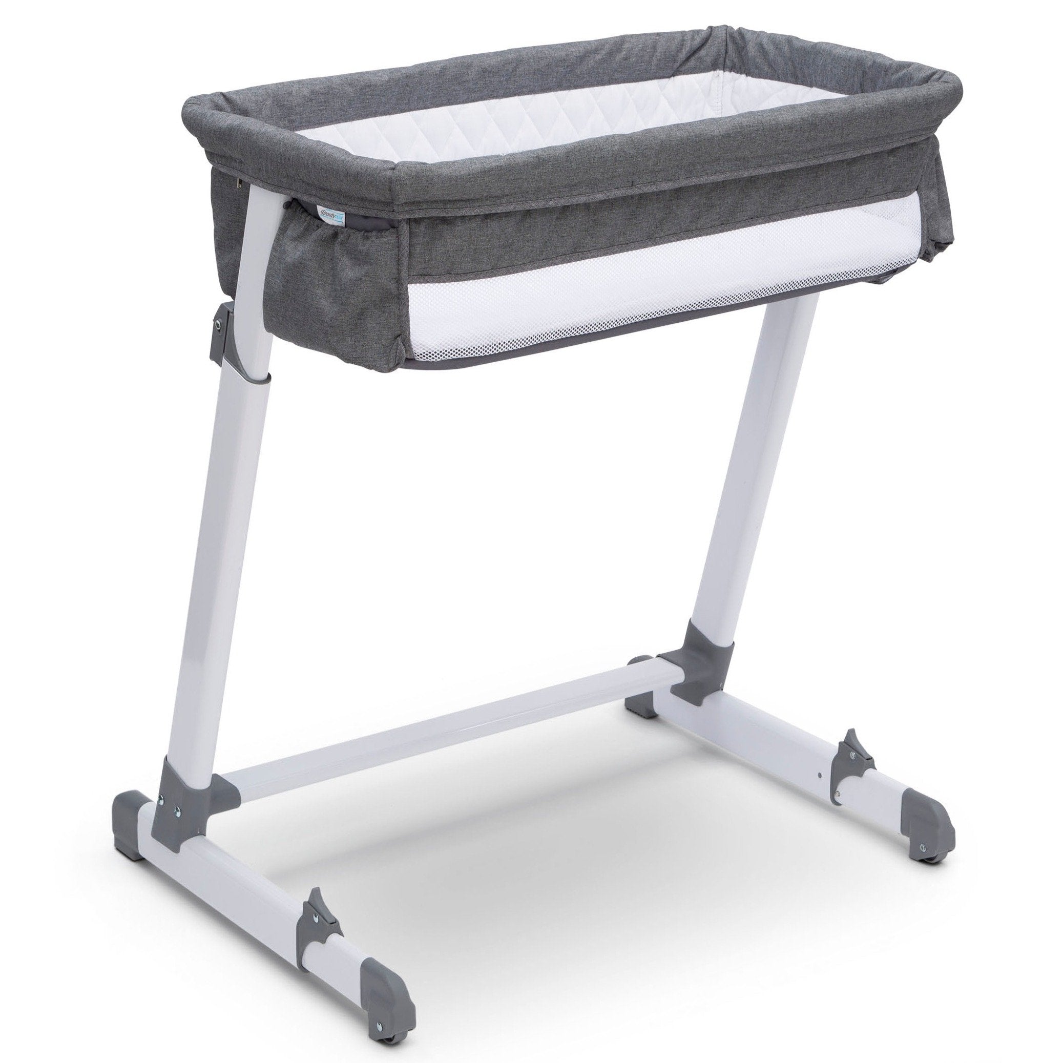 Simmons Kids By the Bed City Sleeper Bassinet - Portable Baby Crib for Newborns & Infants - Perfect for Bedside Co-Sleeping & Nursery Room