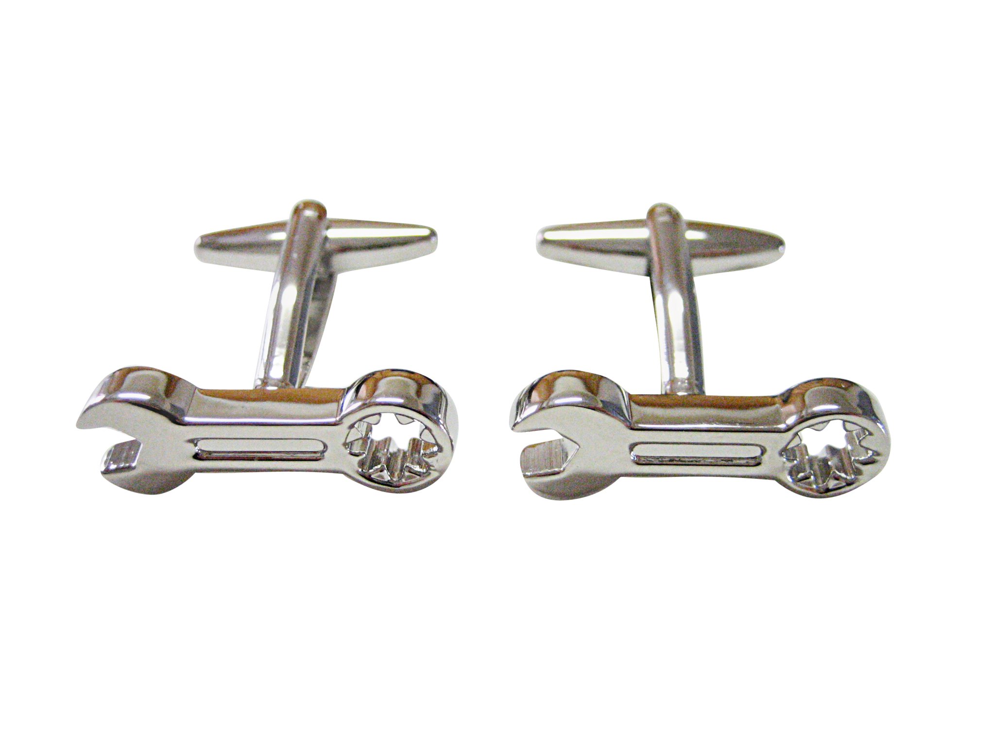 Kiola Designs Premium Socket Wrench Tool Cufflinks - Unique Mechanical Jewelry for Men - Perfect Gift for Engineers, Mechanics & DIY Enthusiasts - Great for Weddings, Business Meetings & Formal Events