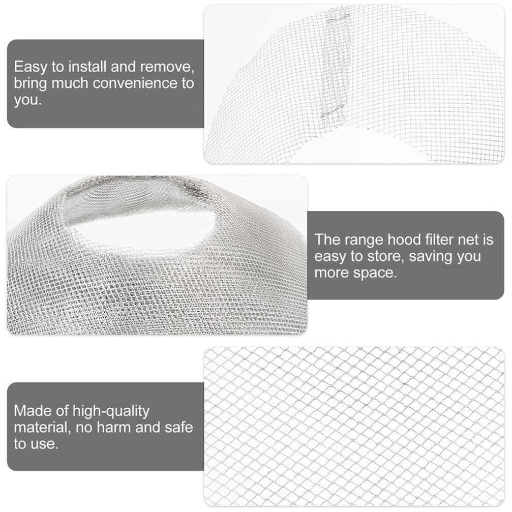 DOITOOL 20-Pack Universal Range Hood Filters - Stainless Steel Grease Mesh Replacement for Kitchen Range Hoods, Durable & Easy to Clean - Perfect for Home Cooking, Restaurant & Commercial Kitchen Use