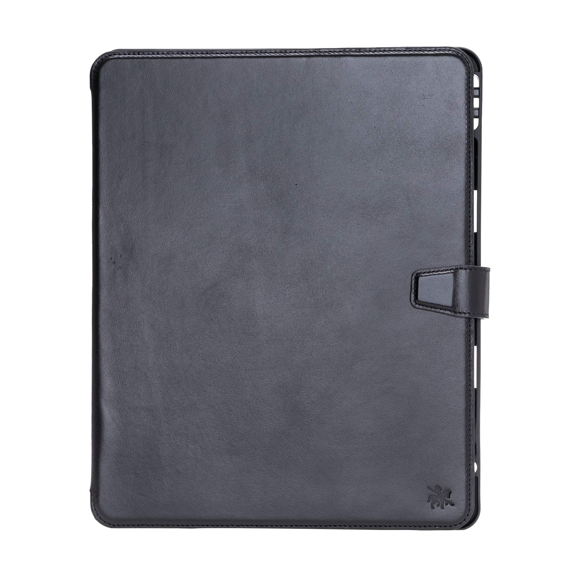 Venito Parma Genuine Leather iPad Pro 12.9 Case (3rd Gen 2018) - Handmade Folio Stand Cover with Card Slots & Auto Sleep/Wake - Perfect for Work, Travel & Home Office (Black)