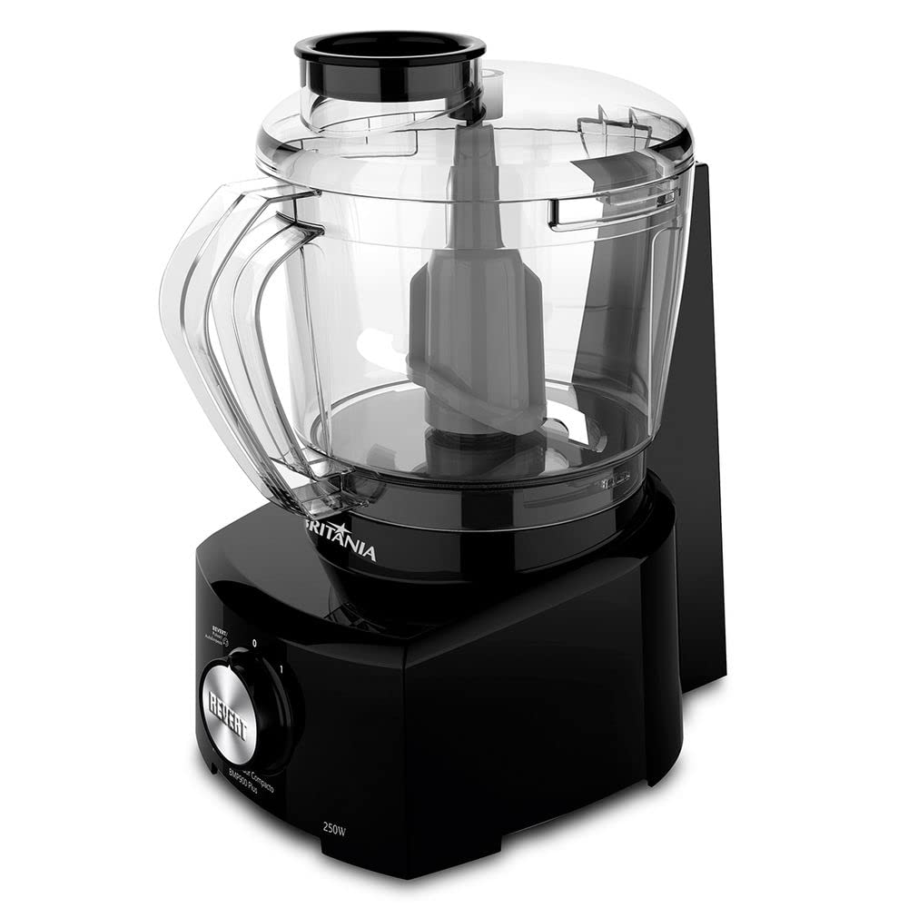 Britania BMP900P Plus Compact Food Processor 220V - Powerful Multi-Function Chopper, Blender & Mixer for Smoothies, Dough & Meal Prep - Ideal for Home Kitchens & Small Restaurants