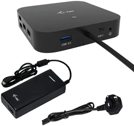 i-tec USB C Dual Monitor Docking Station with 100W Power Delivery - 4K HDMI & DisplayPort for Windows, MacBook, ChromeOS - Ideal for Home Office & Remote Work Setup