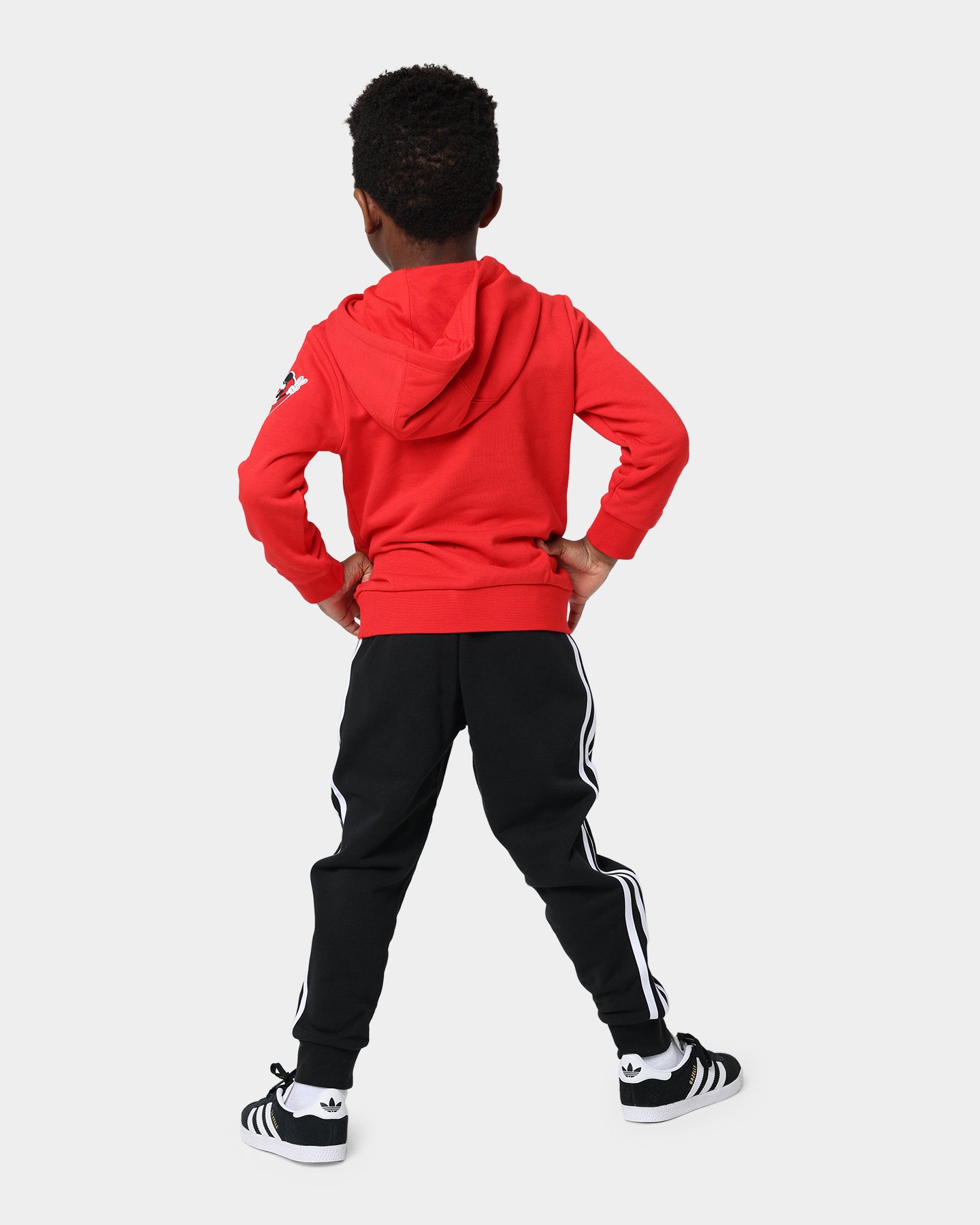 Adidas Kids' Mickey & Friends Hooded Sweatshirt Set - Vivid Red | Disney Character Apparel for Boys & Girls | Perfect for Playdates, School & Family Outings