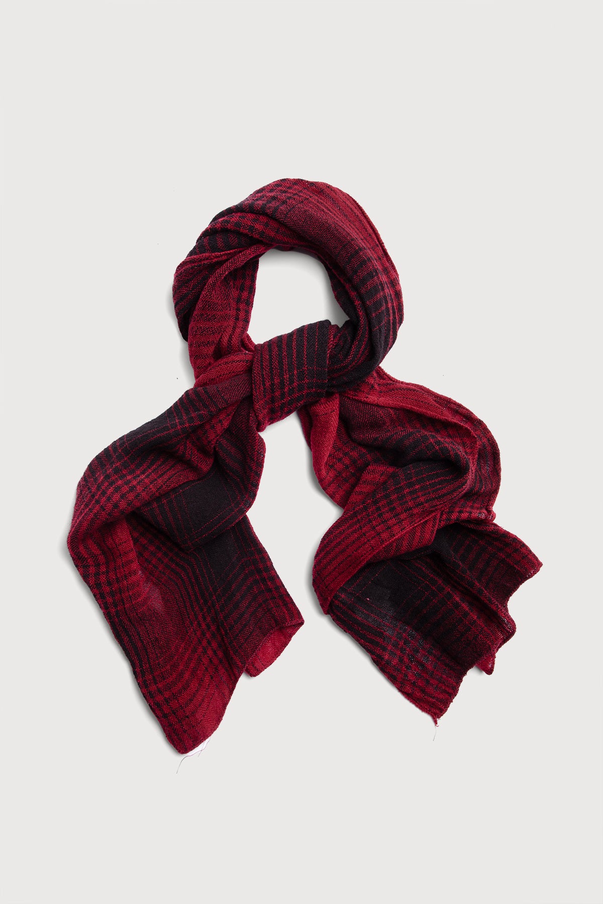 Faded Two-Toned Plaid Scarf for Women - Soft Winter Fashion Accessory - Perfect for Cold Weather, Outdoor Activities and Stylish Layering