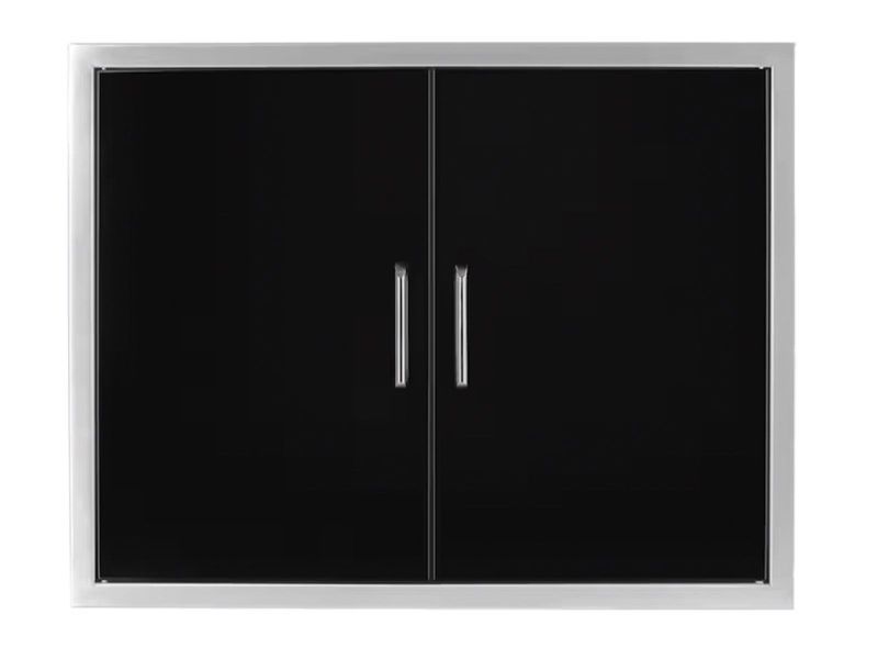 Wildfire Outdoor Living 30 X 24 Double Access Door - Heavy Duty Stainless Steel Storage Cabinet for Patio, Garden & Backyard Organization (WF DDR3024 BSS) - Perfect for Storing Cushions, Tools & Outdoor Equipment