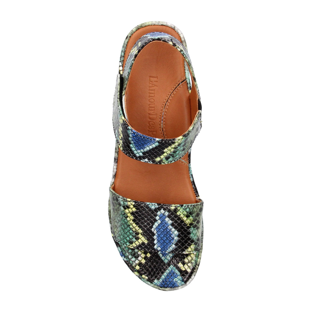 Abrilla Women's Comfortable Sandals - Green, Blue, Black & Multi Color Options | Perfect for Beach, Pool & Summer Outfits