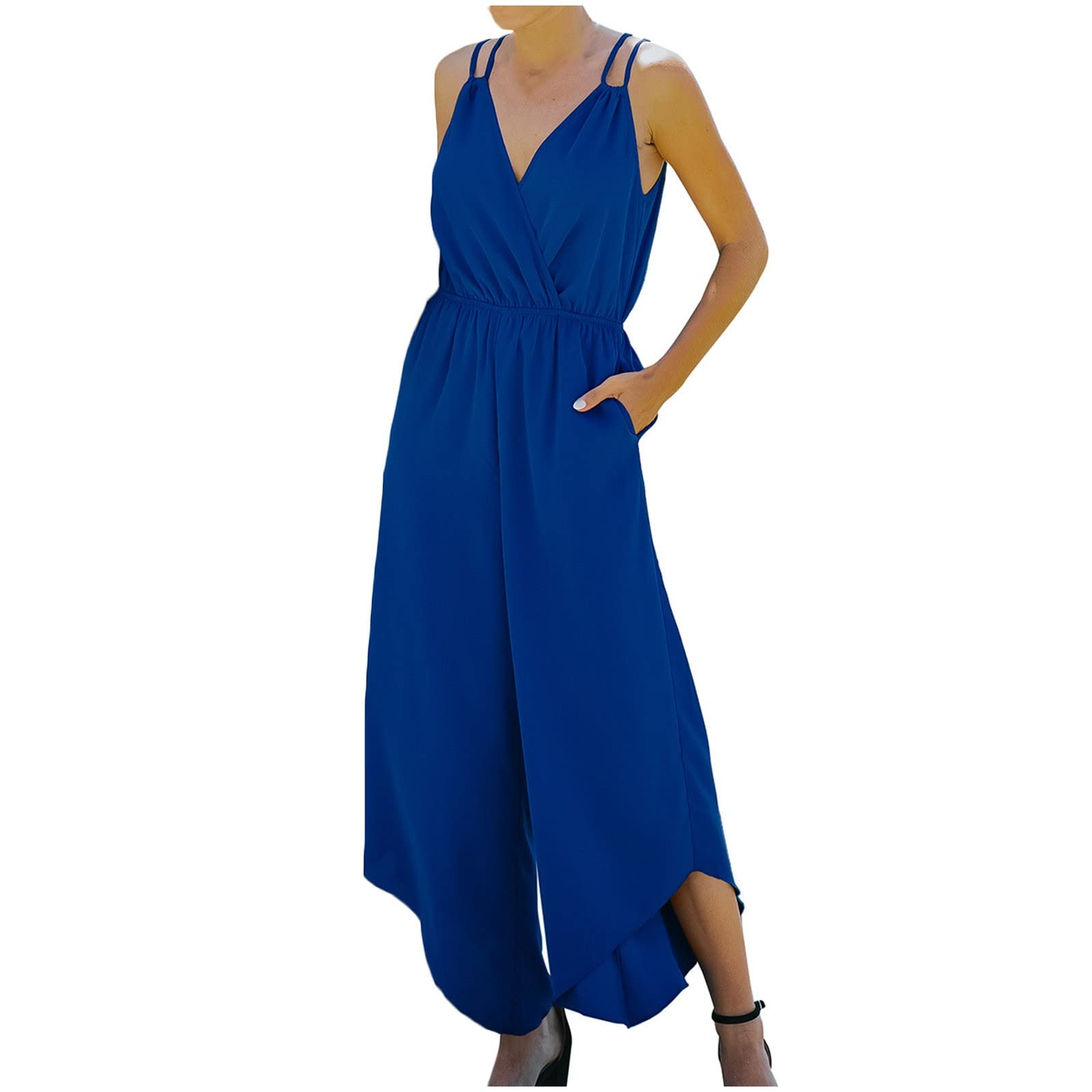 Posijego Women's Sexy One Piece Jumpsuit - Basic Stretchy Bodysuit Pantsuit for Women | Perfect for Night Out, Party, and Casual Wear E8
