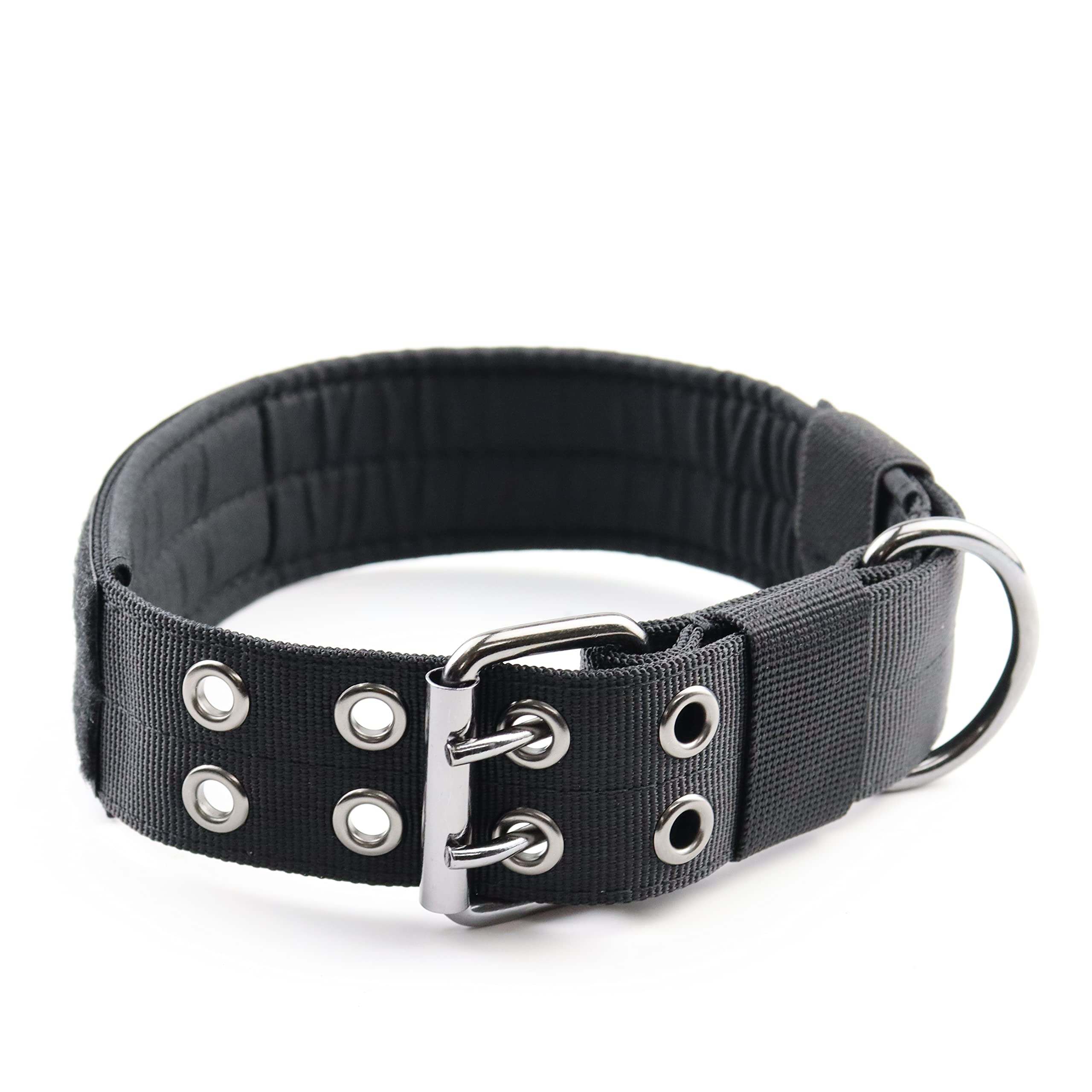 **Durable Adjustable Nylon Dog Collar with O-Ring, Bath Brush & Safety Hang Tag - Heavy Duty Pet Collar for Small, Medium & Large Dogs - Perfect for Walks, Training & Grooming**