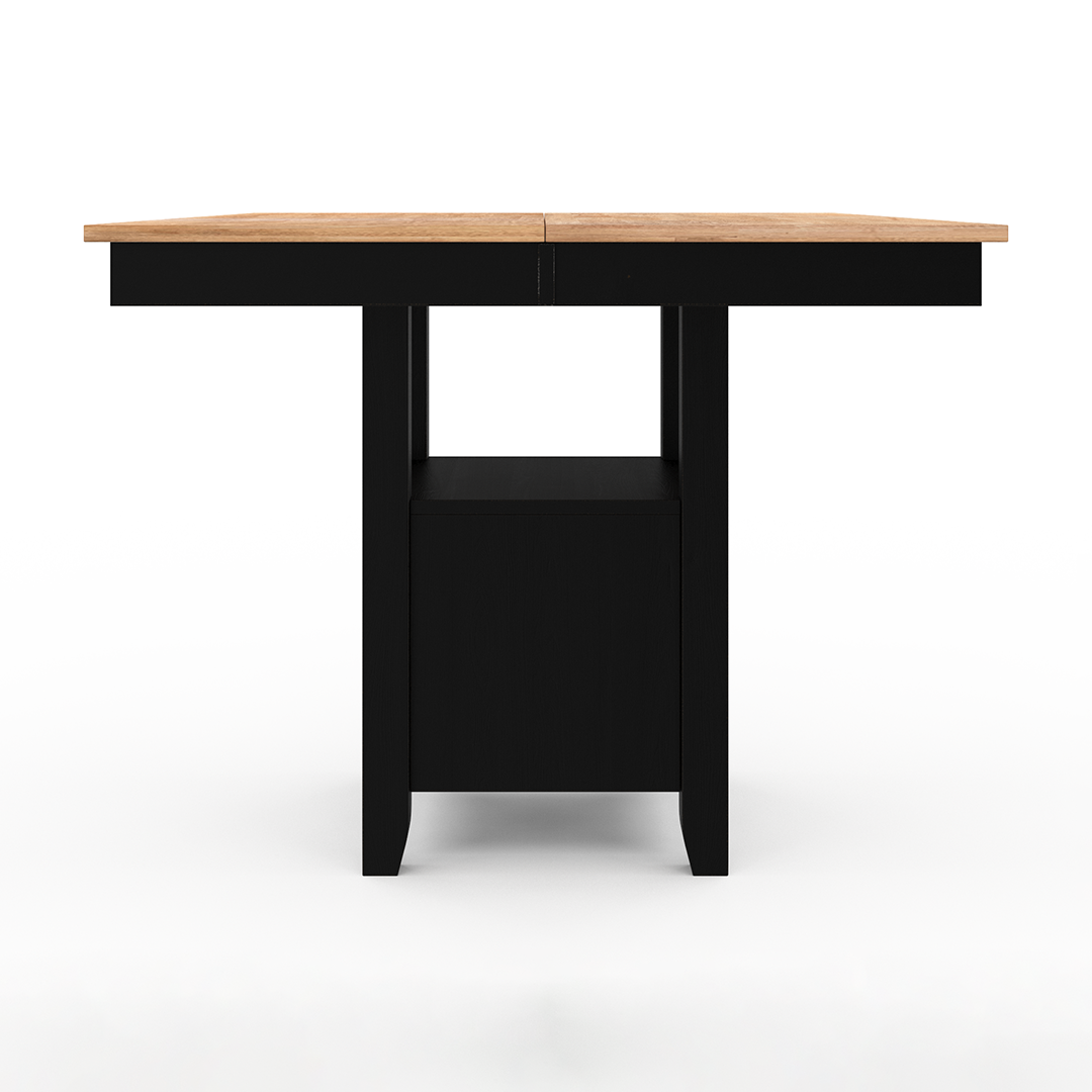 Emily Counter Table - Modern Kitchen Island with Storage Shelf for Small Spaces | Perfect for Dining, Food Prep & Extra Counter Space in Apartments, Condos & Tiny Homes