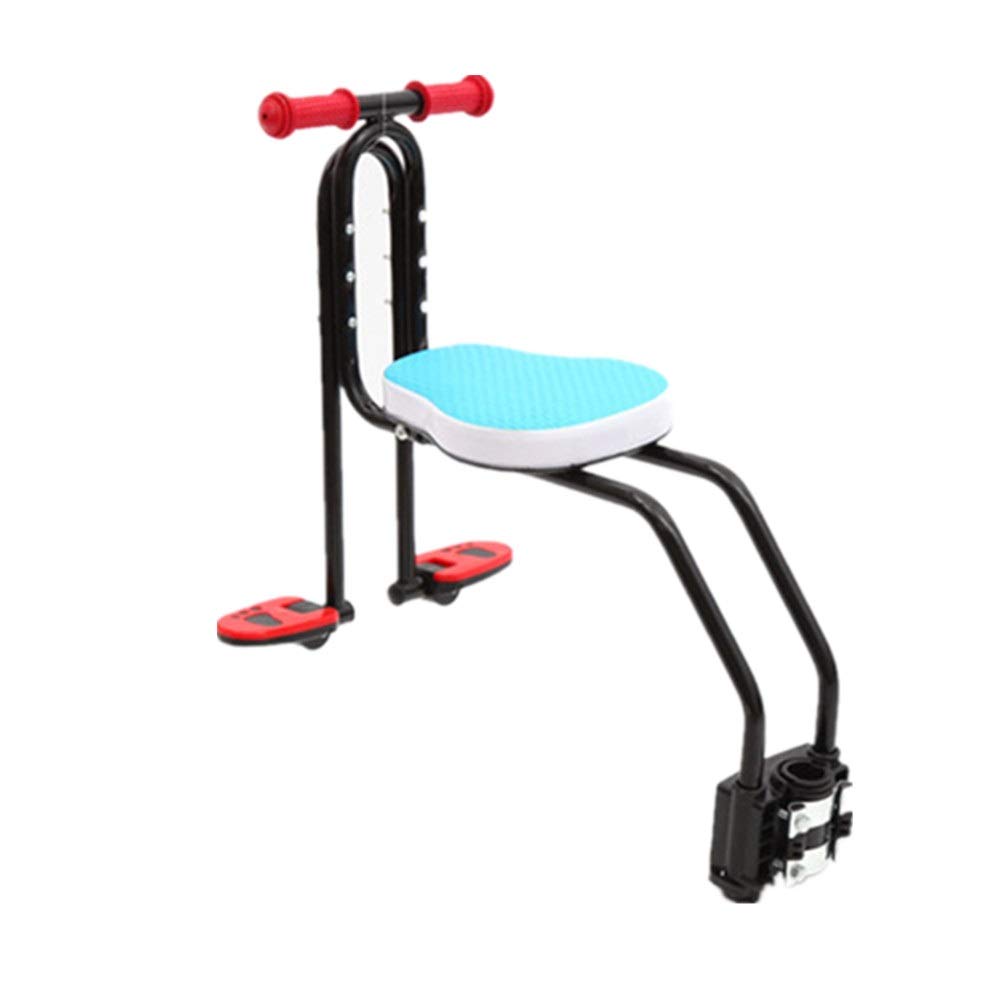 ROBDAE Ultralight Front Mount Baby Bicycle Seat - Safe Kids Bike Carrier with Handrail for Mountain & Hybrid Bikes | Blue | 42x41x22cm | Perfect for Family Cycling & Outdoor Adventures