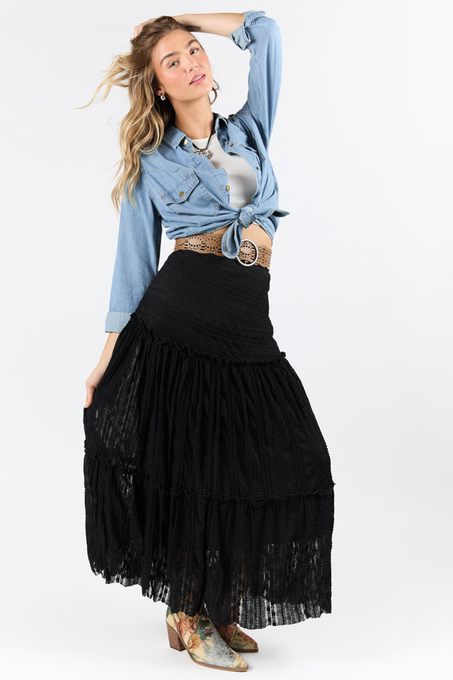 Stylish Gussied Up Yoke Detail Chambray Button Down Shirt for Women - Perfect for Office Wear, Casual Outings & Date Nights