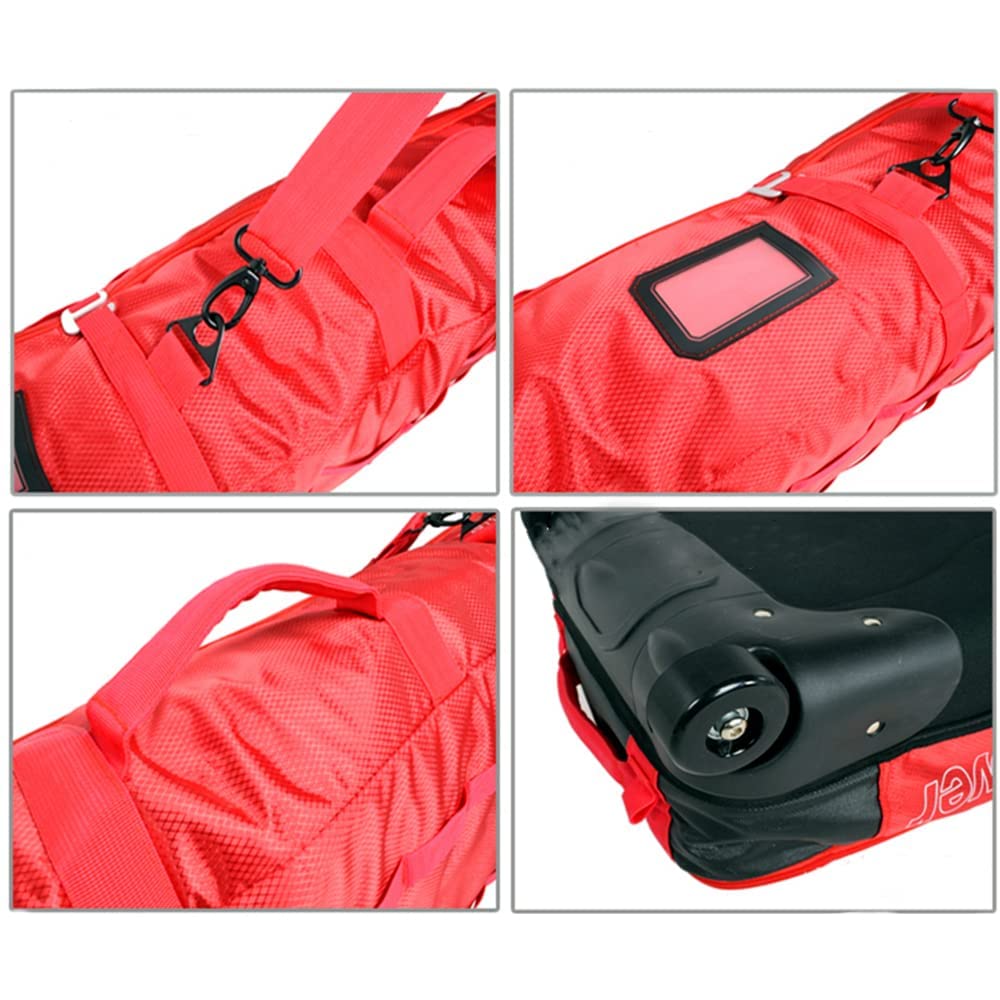Waterproof Adjustable Ski & Snowboard Wheel Bag - Fully Padded Sport Tent for Travel & Storage | Perfect for Winter Sports Equipment Protection & Transportation
