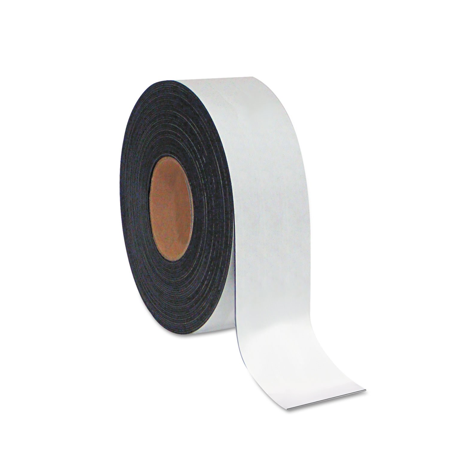 MasterVision FM2118 Dry Erase Magnetic Tape Roll - 2-Inch x 50 Ft White Board Sticker for Whiteboards, Fridge, Office & Classroom Organization - Removable & Reusable