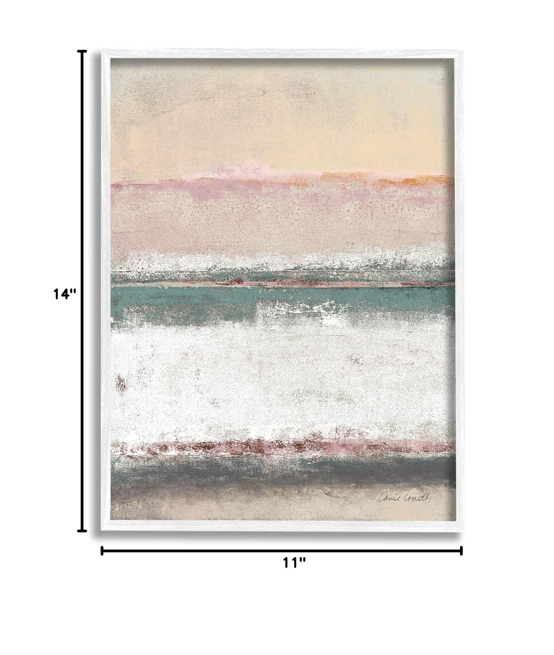 Stupell Industries Abstract Earth Tone Layers Beige Framed Wall Art - Modern Neutral Home Decor for Living Room, Bedroom & Office | Designed by Lanie Loreth