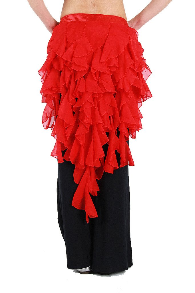 Women's Belly Dance Fox Triangle Waving Cut Hip Scarf with Tassel - Perfect for Belly Dancing, Costume Parties & Performance Accessories