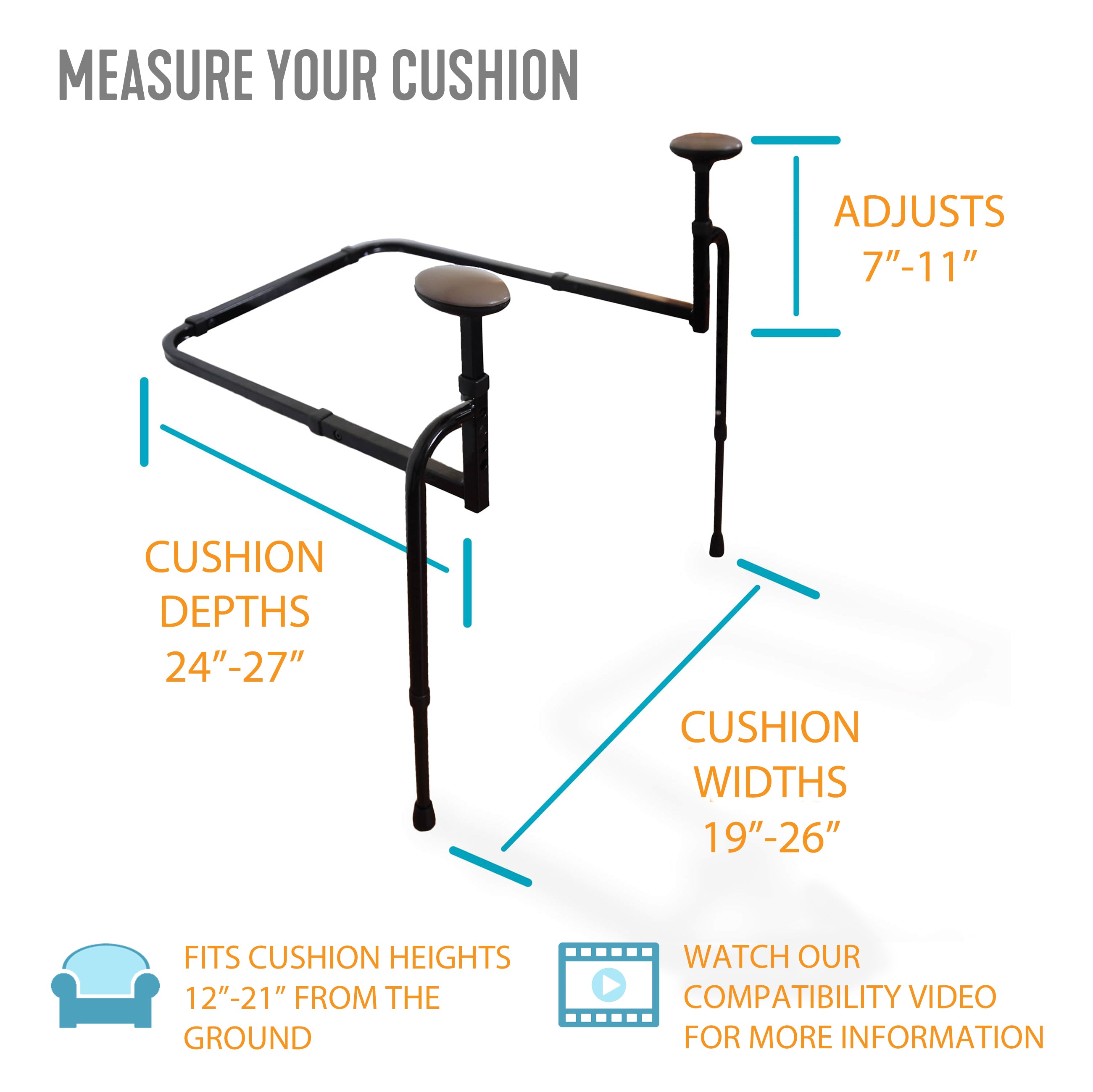 Ez Stand N Go - Portable and Adjustable Stand for Phones, Tablets, and E-Readers - Perfect for Desk, Kitchen, and Travel Use