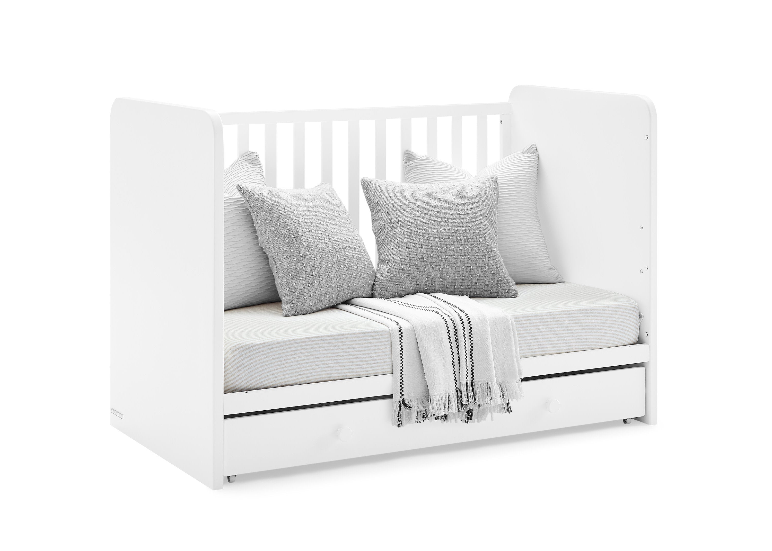 BabyGap Graham 4-in-1 Convertible Crib with Storage Drawer - Nursery Furniture for Newborns to Toddlers - Perfect for Small Spaces & Modern Nurseries