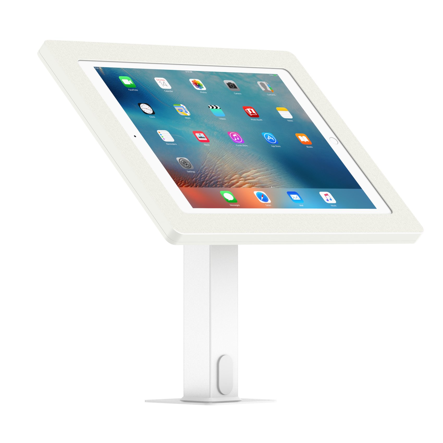 VidaMount White Enclosure with Rotating & Tilting Desk Mount - Compatible with iPad Pro 12.9