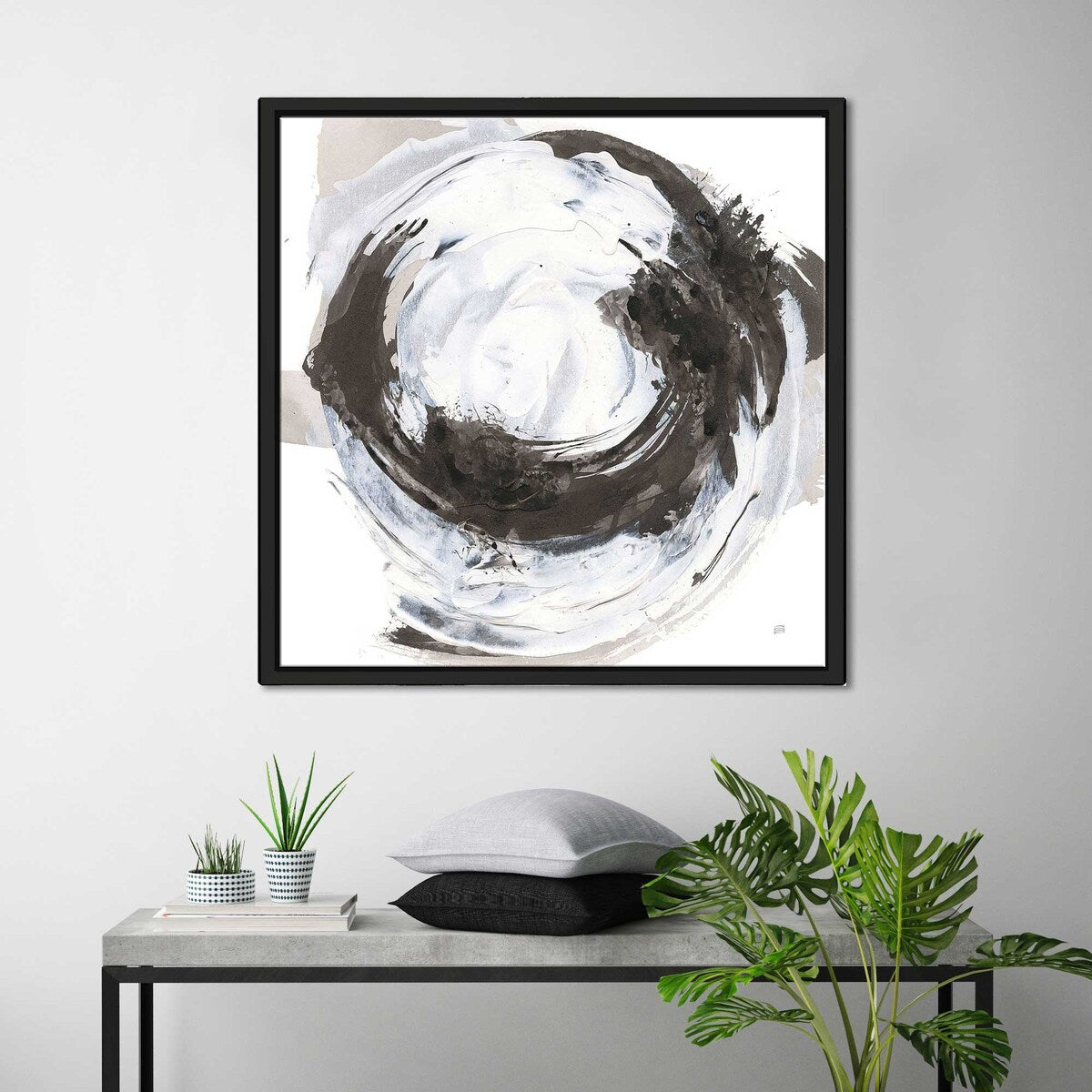 Beginning II Print on Floating Canvas - Modern Abstract Wall Art for Living Room, Bedroom & Office Decor